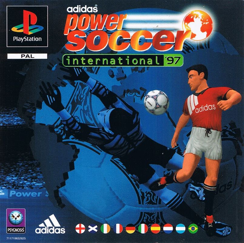 Adidas Power Soccer International '97 box art for Playstation
